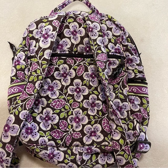 Vera Bradley Purple Flower Backpack - Picture 5 of 7